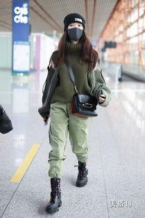 绿色毛衣明星网红搭配,明星网红的时尚搭配秘籍